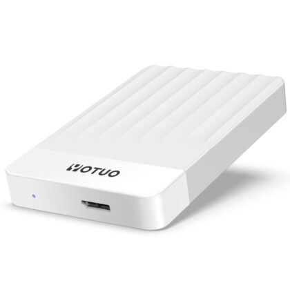白色组图2 Portable External Hard Drive Storage Expansion Mobile HDD USB 3.0 USB-C for PC, Mac, Desktop, Laptop, PS4, PS5, Xbox One X/S, Xbox 360, Xbox Series X/S, Office & Game (White)