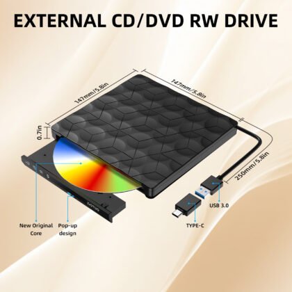 5 External CD/DVD Burner Drive SY-IDD026